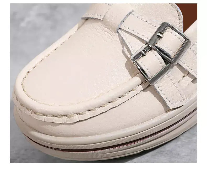 Mocassim Feminino Ortopédico de Couro