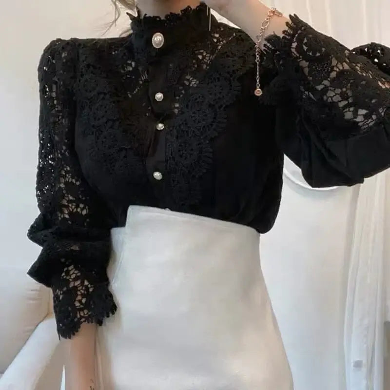 Blusa Feminina Bordada Vintage