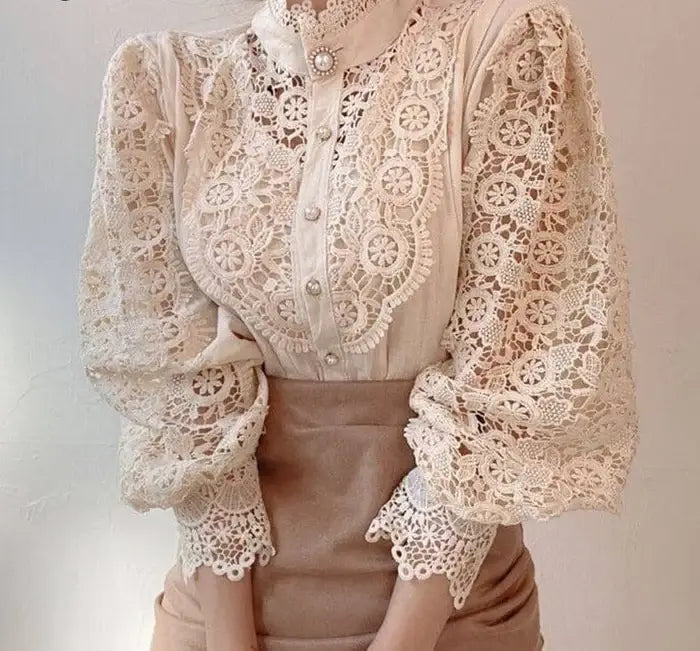 Blusa Feminina Bordada Vintage