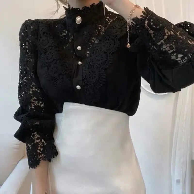 Blusa Feminina Bordada Vintage